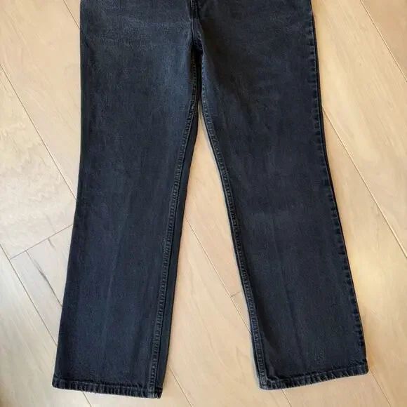 Vintage Levis 517 Jeans 30 Black 80s Dark Wash Denim Made in USA Boot Cut 0217